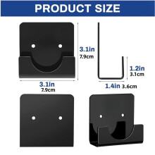 2 Piece Acrylic Bath Shower Curtain Pole Holder for the Wall Curtain Rod Retainer Square Shower Rod Mount Holder,C