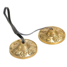 Tibetische Tingsha-Becken, Meditationsglocken Aus Sanskrit-Messing für Spirituelle Heilung, Achtsamkeit, Yoga, Buddhismus