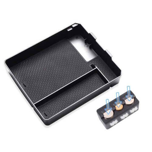 Car Center Console Armrest Box Storage Box Insert Tray Accessories for  Prado 2010-2019
