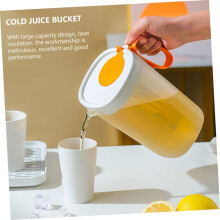 1550ml Plastic Cold Water Bucket with Handle,Ideal for Iced Juice & Beverages in Fridge,Large-Capacity Tea Cup