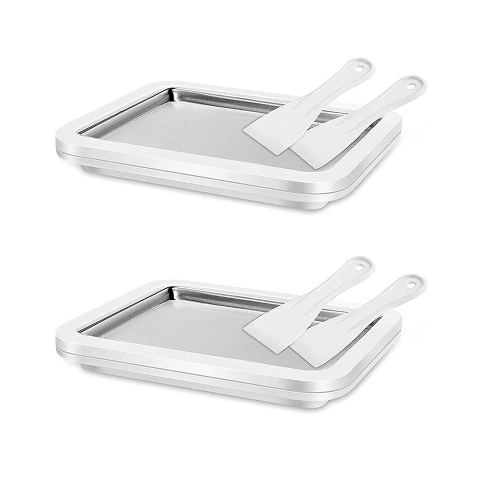 Ice Cream Sorbet  Yogurt Machine Quick Cooling Plate with Scrapers Perfect for Making Soft Ice Cream and Smoothies-image-OPC-PT7VXVY-NEW
