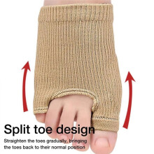 Forefoot Compression Sock Soft Pads for Feet Foot Compression Sleeve Reusable Feet Separating Toe Sock for Daily L