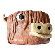 Häkelschalen für Garn, Aufbewahrungsschale in Kuhform, Handgefertigt, Garn-Wollkugel-Aufbewahrungsschale, Halter zum Stricken, Häkeln, Stränge