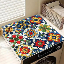 Washer Dryer Protector Mat 2 Pack, Absorbent NonSlip Washing Machine Cover Pad 19x23in