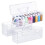 3 Pcs Paint Storage Box for 2 Fl. Oz Acrylic Paints, Acrylic Portable  Art Organizer with Handle, 30 Bottles White 1