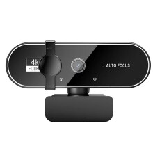 Cámara Web con Enfoque Automático, Transmisión en Directo y Micrófono, Full HD, para PC, Portátil, 4K