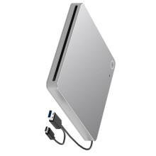 Externe DVD-Speler, USB 3.0 en Type-C Cd-Dvd-Speler, Ultradunne Slot-in Cd-Dvd-Brander
