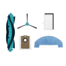 5 Pièces Brosse Principale, Sac à Poussière, Brosse Latérale, Filtre en Tissu pour Aspirateur Robot MONSGA MS1 MAX, Accessoires