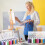 3 Pcs Paint Storage Box for 2 Fl. Oz Acrylic Paints, Acrylic Portable  Art Organizer with Handle, 30 Bottles White 4