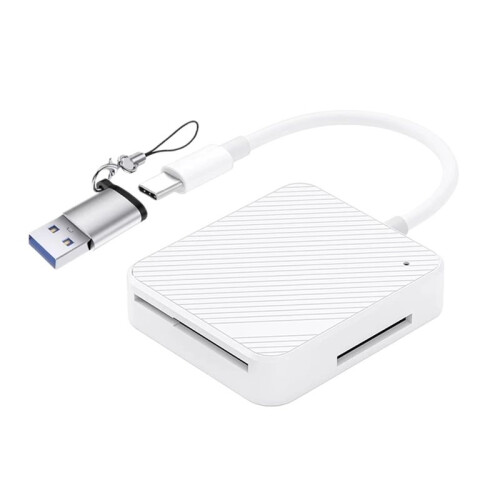 Multi-Function Phone OTG 4 in 1 Card Reader Type-C USB  Media M2  SM XD Memory Cards Reader Read Simultaneously 1