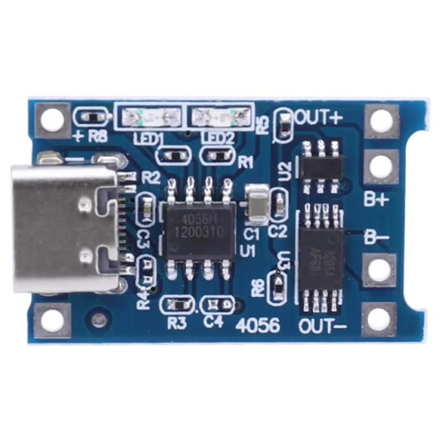 30Pcs Type-C 18650 Lithium Battery Charger Module 5V 1A Charging Board with Dual Protection Functions for DIY Projects 1