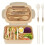 Lunch Box with Tableware for Office Workers Square Divided Microwave Oven Bento Box Leakproof Container for Picnic 4