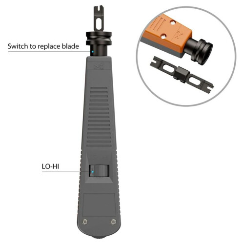 Punch Down Tool with 110 Blade Type for Ethernet Punch Down Block  Jack & Network Wire Cable Repair 2