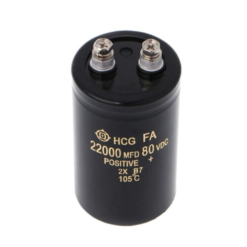 2200UF/80V High Capacity Bolt Type Electrolytic Capacitor 50x80mm 1