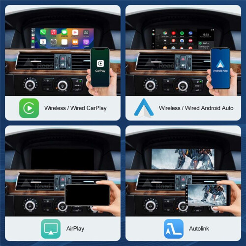 8.8inch Wireless CarPlay Android Auto Car Multimedia for  3 5 Series E60 E61 E90 E92 Navigation Car Stereo CCC System 2