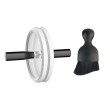 LP Vinyl Record Cleaner Clamp Cleaning Set Vinyl Record Label Saver Protector Record Waterproof Cleaning Clip White