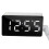 Digital Clock TEMP Date 3 Alarms Power-Off Memory Table Clock USB Powered Always  12/24H Night Mode LED Clock White 1