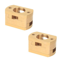 18mm Oldham Coupling Z-Axis Brass T8 Screw Coupler Z-Axis Screw Hot Bed for 3 V2 CR10 CR10S Pro 3D Printer 2PCS