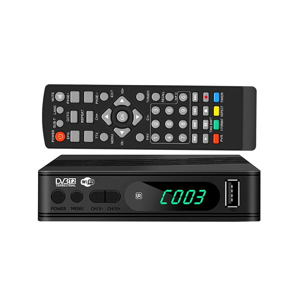 Dvb-T2 Tv Tuner Terrestrial Satellite Tv Receiver Digital Tv Decoder Hevc Dvbt2 H.264 Hd Tv Boxs Usb Set Top Box Eu Plug 4711907276042