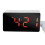 Digital Clock TEMP Date 3 Alarms Power-Off Memory Table Clock USB Powered Always  12/24H Night Mode LED Clock Red 1