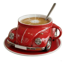 Caneca de Café em Formato de Caneca, Resistente Ao Calor, Engraçada,  Capacidade, Feita À Mão, Decoração para Amantes de Café, Vermelha