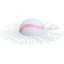 Car Prank Sticker, Glass Sticker, 3D Tennis Hit Window Stickers, Funny Window Stickers, Adhesive