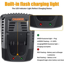 Battery Charger for 18V 14.4V Tool Batterys Charging BAT609 BAT609G BAT618 BAT618G AL1860CV 1814 2A Current EU