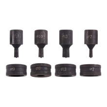 Set di 4 Punzoni Idraulici CH-70 per Stampi A Foro Tondo - Utensili per Stampaggio A Foro Tondo In Acciaio Ad Alto Tenore di Carbonio per La