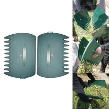 Rastrello per Foglie, 2 Pezzi, Rastrello per Foglie Portatile per Giardino e Cortile, Raccoglitore di Foglie, Raccoglitore di Erba