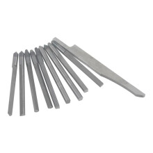 10 Couteaux à Graver en Acier Tungstène, Outils de Gravure de Bijoux, Mèches de Coupe pour Impact Pneumatique