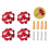 Metal Leveling Nuts Hand Twist Nuts Set for   3/3 Pro/3 V2/3 Max,  5/5 / 5 Pro, CR10 3D Printer 4