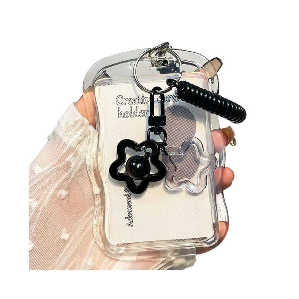 Photocard Holder Transparent Card Holder Keychain Photo Sleeves Bus Card Student Card Case Photo Protector 4711331965635