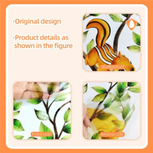 4pcs Cartoon Jungle Animal Tree Wall Stickers for Kids Room Nursery Wall Decoration Cute Animal Child Wallpaper Decal