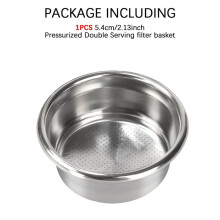 54mm Dual Wall Filter Basket Compatible with Sage BES870/875/880/878/890 Bambino 500 Makers 1PCS Single Cup Filter