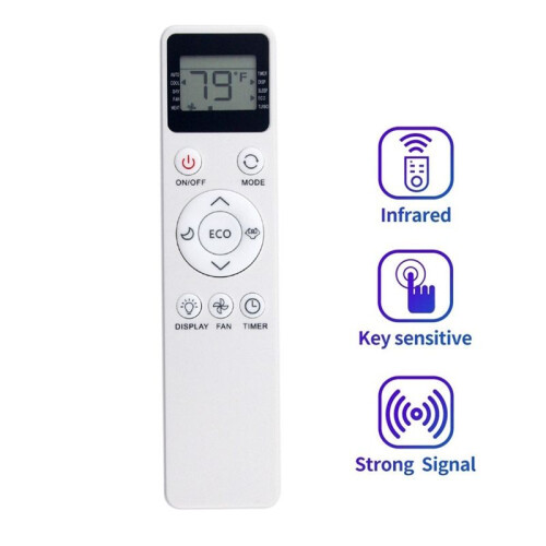 Replace AC Remote EATC10RE2T-C for EQK EATC10RE2T-C Air Conditioner Remote Control 1