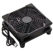 Ventilateur de Refroidissement 120 mm pour Routeur, Refroidisseur pour PC, TV, Sans Fil, Silencieux, Alimentation 5 V, USB, 12 cm, avec Vis, Filet