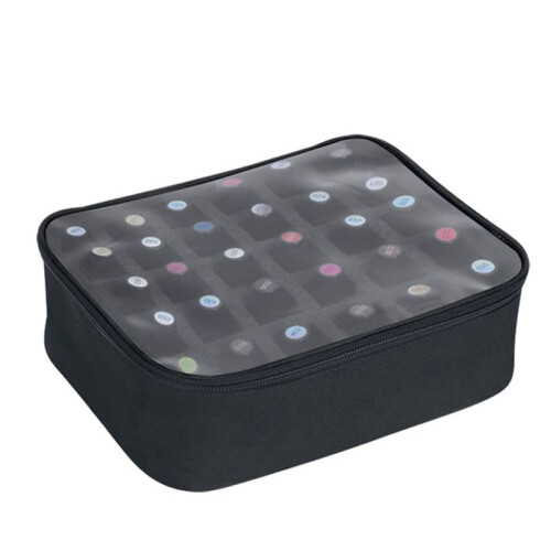 Nagellacksförvaring Rymmer 30 Flaskor (15 Ml - 0,5 Fl Oz) Nagellacksfodral Multifunktionell Nagellackspåse