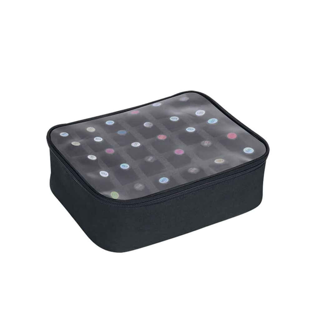 Melitt Nail Polish Organizer Holds 30 Bottles(15Ml-0.5Fl.oz) Nail Polish Case Multifunctional Nail Polish Bag Organizer