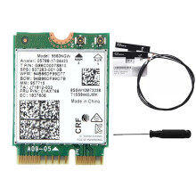 9560NGW WiFi Card+2XAntenna 1730Mbps Wireless 9560AC 2.4G 5G Dual Band BT 5.0 802.11Ac M.2 CNVI 9560NGW Wireless Card