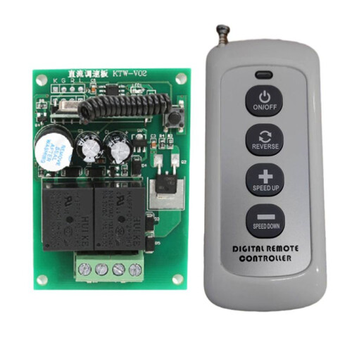 DC12V Motor Controller Kit Speed Wireless Remote Control Electric Dining Table Rotary Speed Regulator Motor Controller 1