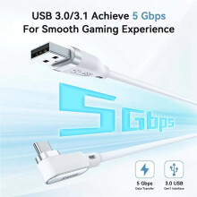 AMVR 18W Rechargeable VR Link Cable for Quest 3/3S /2 /Pro Fast Charging Type-C USB Cable for Pico4 /Ultra Compatible PC /Steam