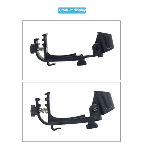 2PCS Adjustable Mic Clip  Drum Rim Shockproof Mount Microphone Mic Clamp Stand Holder  Drum Microphone Clip 1