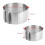 Cake Ring Adjustable Stainless Steel Baking Ring Sturdy Cake Mould Cake Ring, for Mousse Baking Dessert Cake Making 7