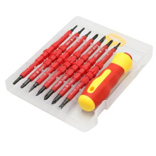 1000V VDE Insulated Screwdriver Set Magnetic Slotted Bits for Electrical Repair Professional 8PCS Set