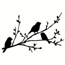 Bird A Branch Metal Wall Art Housewarming Gift Rustic Bird Tree Wall Decor Handcrafted Iron Bird Metal Wall Sign