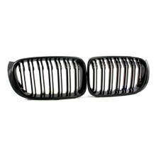 Front Kidney Grill for X3 F25 LCI 2015-2017 X4 F26 2015-2018 Double Slats Gloss Black Grill 51117338571 51117338572