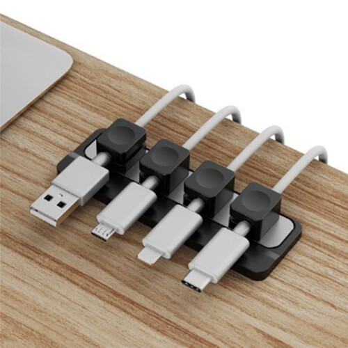 Magnetic Cable Clips Cable Smooth Adjustable Cord Holder Under Desk Cable Management Wire Keeper Cable Organizer Holder 1