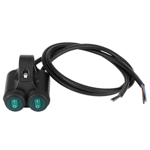 22mm Universal Motorcycle Handlebar Headlight Brake Fog Lights Horn Dual Control Button  B 1