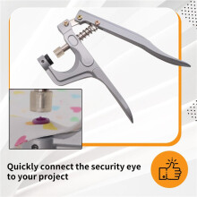 Strumento per Occhi di Sicurezza, Strumento Ausiliario per Fissare Occhi di Sicurezza, per Occhi Inferiori A 10 mm, Materiale per Lavori Artigianali