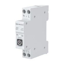 Tuya WIFI Circuit Breaker 1P+N 1A-63A Adjustable DIN Rail with Metering Work with Life Alexa Home